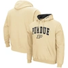 Colosseum Men's  Gold Purdue Boilermakers Arch And Logo 3.0 Pullover Hoodie In Gold