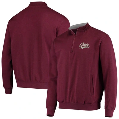 Colosseum Men's Maroon Montana Grizzlies Tortugas Logo Quarter-zip Jacket