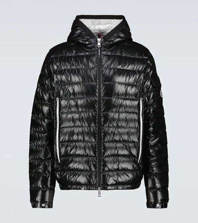 Moncler Galion Quilted Down Puffer Jacket In Black