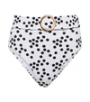 Alexandra Miro Ursula Polka-dot Print Bikini Bottoms In Irregular Spot
