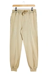 Topshop Sweatpants In Sand Heather-neutral In Stone