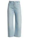 VERONICA BEARD WOMEN'S GRANT WIDE-LEG RAW-EDGE JEANS