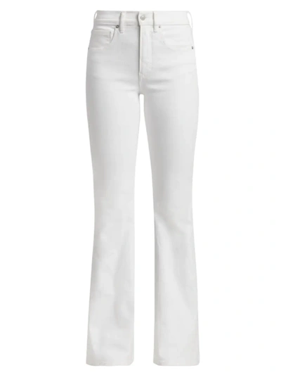 Veronica Beard Beverly Mid-rise Skinny Flare Jeans In White