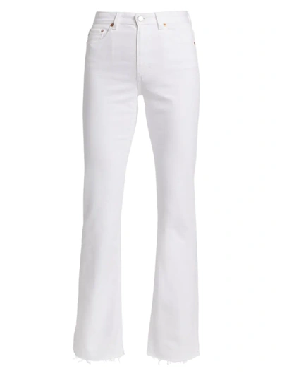 Ag Alexxis High-rise Boot-cut Jeans In Authentic White