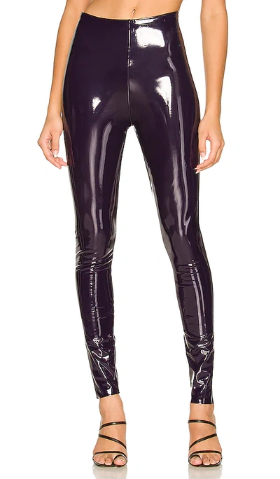 Commando Faux Patent Leather Leggings In Purple