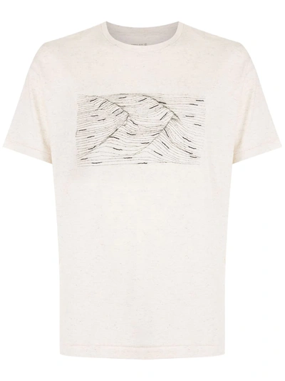 Osklen Eco-blend Waves T-shirt In Nude