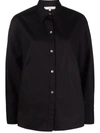 Vince Sculpted Long Sleeve Shirt In Schwarz