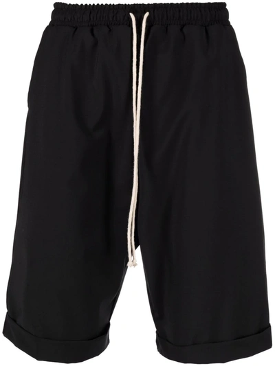 Alchemy Cotton-blend Drawstring Shorts In Black
