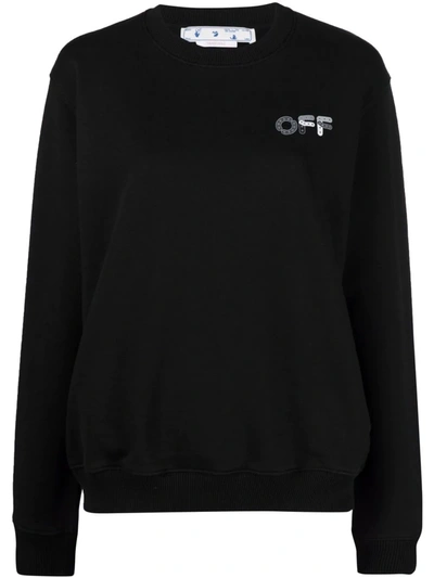 Off-white Arrows-print Logo Sweatshirt In Schwarz