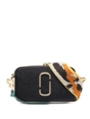 Marc Jacobs Colorful Logo Zipper Shoulder Bag In Schwarz