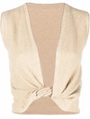 JACQUEMUS TWISTED FRONT KNITTED VEST