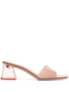 Gianvito Rossi Cosmic 55mm Mules In Neutrals