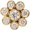 Sophie Bille Brahe Bellis Single 18kt Yellow Gold Earring With Diamonds In Gold