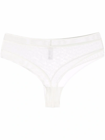 Eres Allure Silk Thong In White