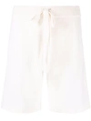 P.a.r.o.s.h Knitted Drawstring Waist Shorts In White