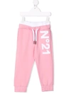 N°21 LOGO-PATCH TRACKPANTS