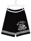 Dsquared2 Sport Edtn.05 Kids Shorts In Black Acetate In Black