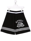 Dsquared2 Sport Edtn.05 Kids Shorts In Black Acetate In Black