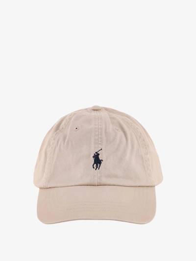 Polo Ralph Lauren Logo刺绣棒球帽 In Beige