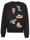 Domrebel Luxury Brand Graphic-print Sweatshirt In Black