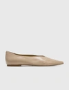 Aeyde Women's Rosa Leather Flats In Beige