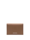 Acne Studios Leather Bifold Card Holder In Brown