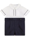 Dolce & Gabbana Shirt And Trousers Romper In Blue