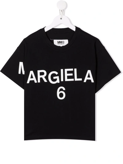 Maison Margiela Kids' Black Cotton Sweatshirt