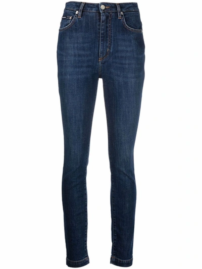 Dolce & Gabbana High-rise Skinny Jeans In Blue