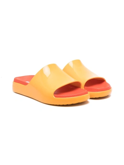 Mini Melissa Kids' Slip-on Single-strap Sandals In Orange