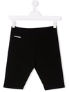 Dsquared2 Black Bermuda Shorts With Logo Dsquared Kids In Black