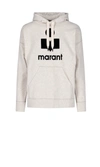 Isabel Marant Miley Flocked-logo Hoodie