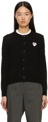 COMME DES GARÇONS PLAY BLACK HEART PATCH CARDIGAN