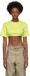 DION LEE GREEN JERSEY BRA T-SHIRT