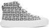 GIVENCHY WHITE 4G JACQUARD CITY SNEAKERS