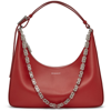 GIVENCHY RED SMALL MOON CUT OUT SHOULDER BAG