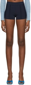 Jacquemus Le Short Basgia Knit Shorts In 380 Navy