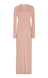 Peter Do Ao Dai Ribbed-silk Tunic Sweater In Pink,black