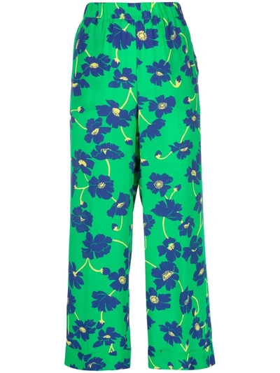 P.A.R.O.S.H FLORAL-PRINT TROUSERS