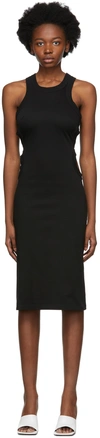 Dion Lee Black Jersey Tank Dress In Black