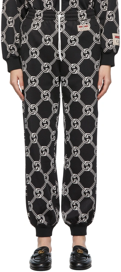 Gucci Black & White Gg Jersey Lounge Trousers