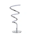 Jonathan Y Scribble 19.75" Modern Dimmable Integrated Led Table Lamp In Chrome