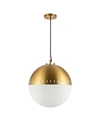 Jonathan Y Remy Adjustable Art Deco Mid-century Globe Led Pendant In Gold-tone