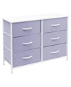 Sorbus 6 Drawer Storage Cube Dresser In Purple