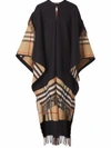 BURBERRY CASHMERE AND WOOL BLEND REVERSIBLE CAPE