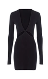 Zeynep Arcay Minikleid Aus Stretch-strick Mit Cut-outs In Black
