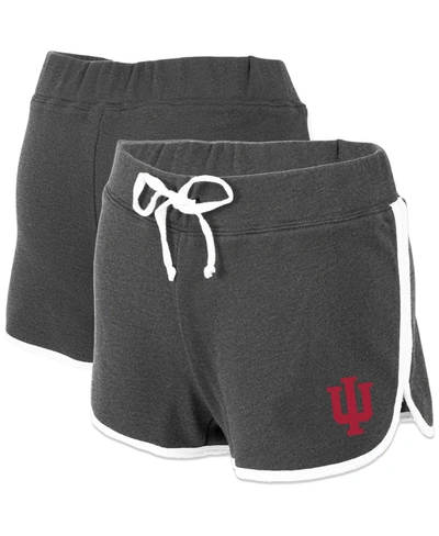 BOXERCRAFT WOMEN'S CHARCOAL INDIANA HOOSIERS RELAY FRENCH TERRY SHORTS