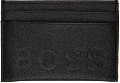 Hugo Boss Black Bold Card Holder In 001 - Black