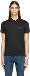 RAG & BONE BLACK INTERLOCK POLO