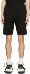 OFF-WHITE BLACK WAVE DIAG SWEAT SHORTS